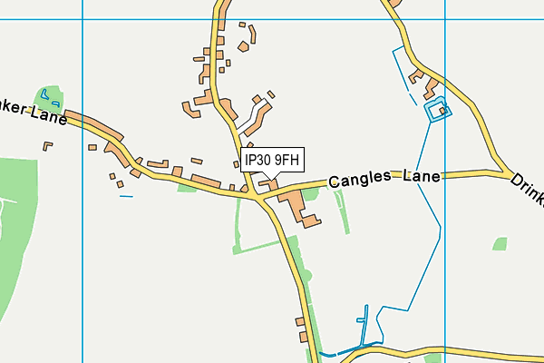 IP30 9FH map - OS VectorMap District (Ordnance Survey)