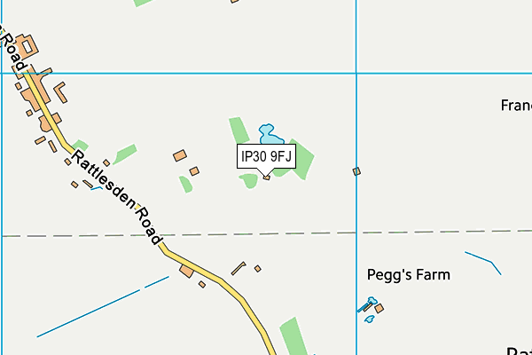 IP30 9FJ map - OS VectorMap District (Ordnance Survey)