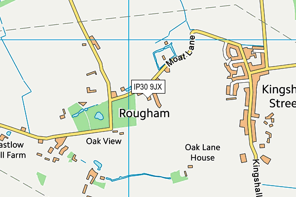 IP30 9JX map - OS VectorMap District (Ordnance Survey)