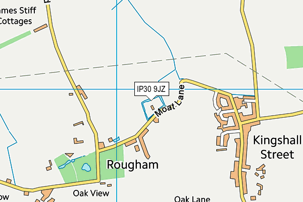 IP30 9JZ map - OS VectorMap District (Ordnance Survey)