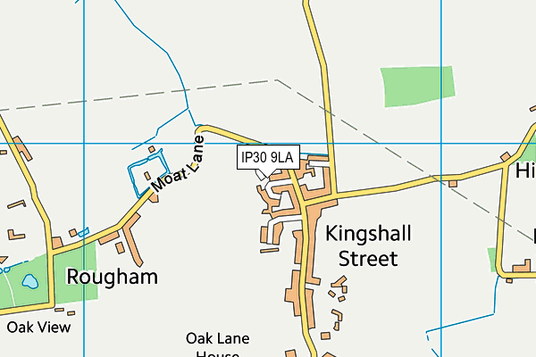 IP30 9LA map - OS VectorMap District (Ordnance Survey)