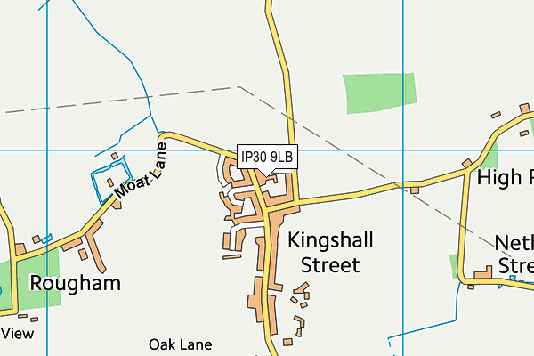 IP30 9LB map - OS VectorMap District (Ordnance Survey)