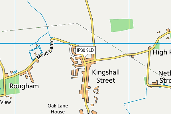 IP30 9LD map - OS VectorMap District (Ordnance Survey)