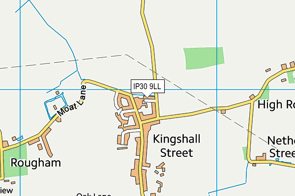 IP30 9LL map - OS VectorMap District (Ordnance Survey)