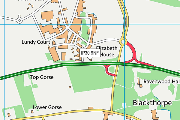 IP30 9NF map - OS VectorMap District (Ordnance Survey)