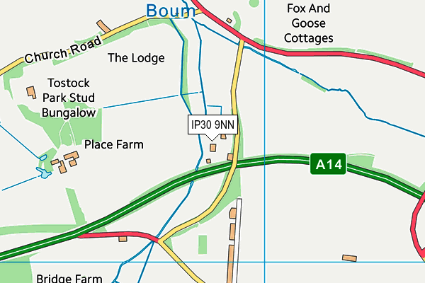 IP30 9NN map - OS VectorMap District (Ordnance Survey)