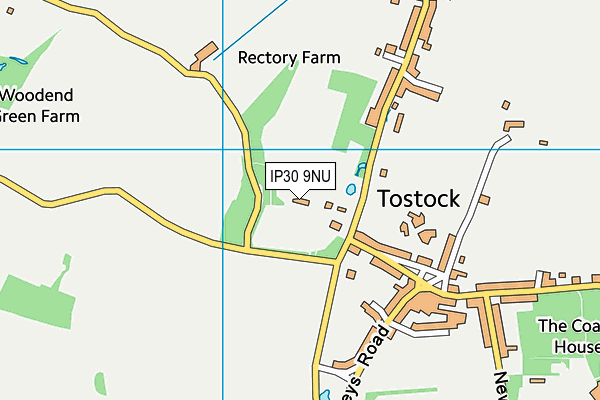 IP30 9NU map - OS VectorMap District (Ordnance Survey)
