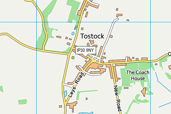 IP30 9NY map - OS VectorMap District (Ordnance Survey)