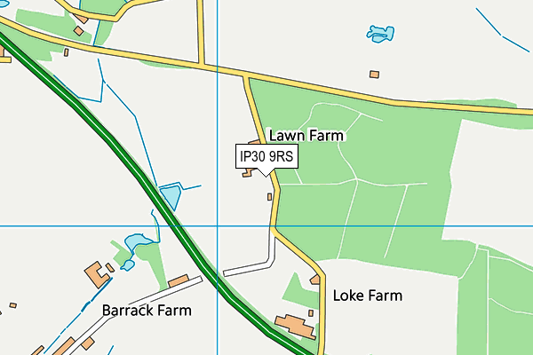 IP30 9RS map - OS VectorMap District (Ordnance Survey)