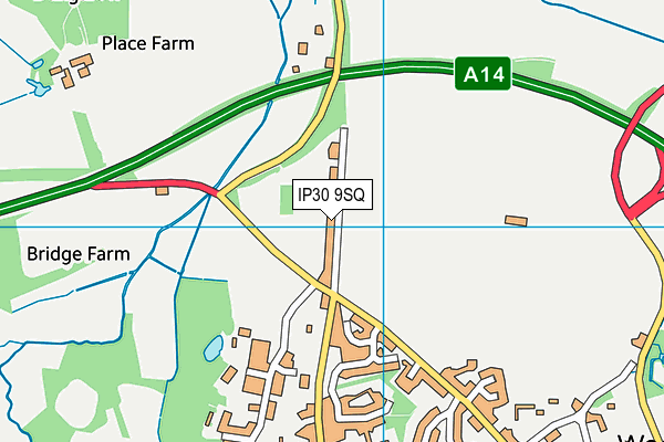 IP30 9SQ map - OS VectorMap District (Ordnance Survey)