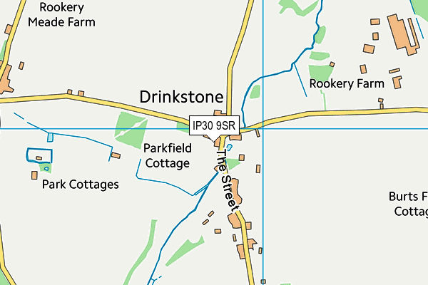 IP30 9SR map - OS VectorMap District (Ordnance Survey)