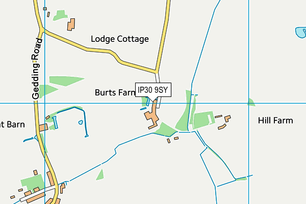 IP30 9SY map - OS VectorMap District (Ordnance Survey)