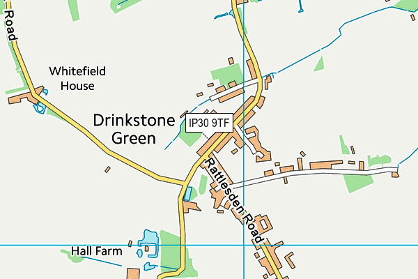 IP30 9TF map - OS VectorMap District (Ordnance Survey)