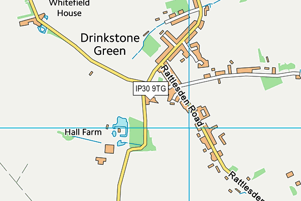 IP30 9TG map - OS VectorMap District (Ordnance Survey)