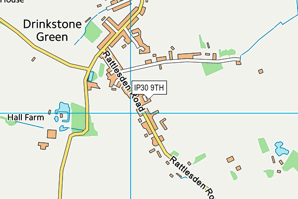 IP30 9TH map - OS VectorMap District (Ordnance Survey)