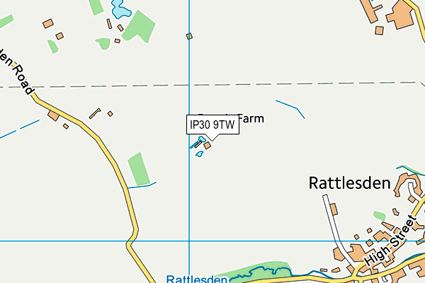 IP30 9TW map - OS VectorMap District (Ordnance Survey)