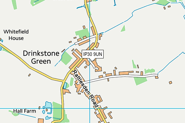 IP30 9UN map - OS VectorMap District (Ordnance Survey)