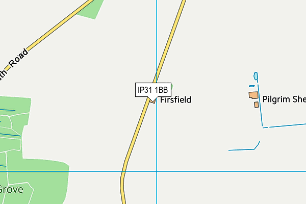 IP31 1BB map - OS VectorMap District (Ordnance Survey)