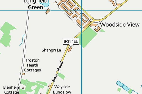 IP31 1EL map - OS VectorMap District (Ordnance Survey)