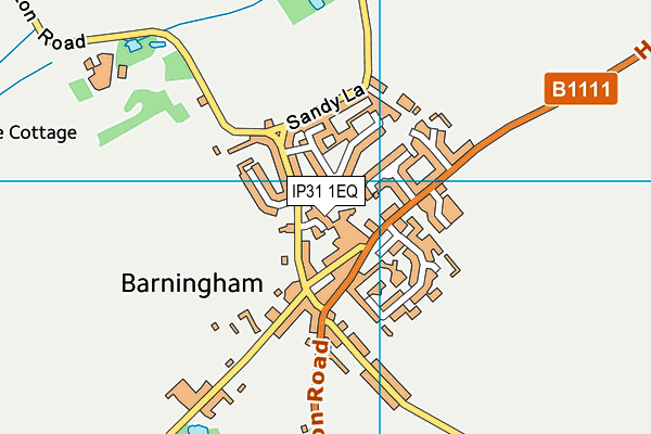 IP31 1EQ map - OS VectorMap District (Ordnance Survey)