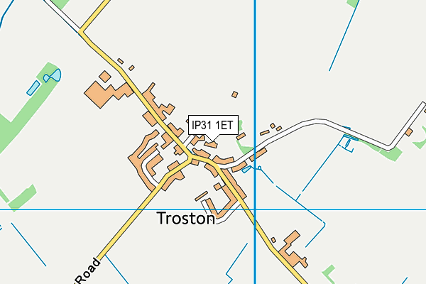 IP31 1ET map - OS VectorMap District (Ordnance Survey)