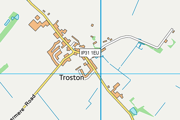 IP31 1EU map - OS VectorMap District (Ordnance Survey)