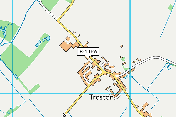 IP31 1EW map - OS VectorMap District (Ordnance Survey)
