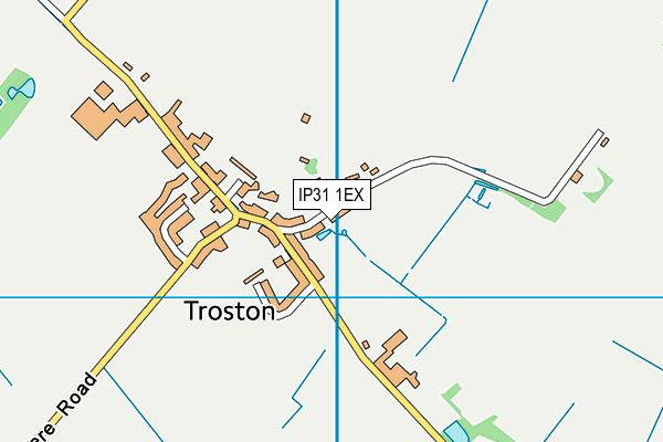 IP31 1EX map - OS VectorMap District (Ordnance Survey)