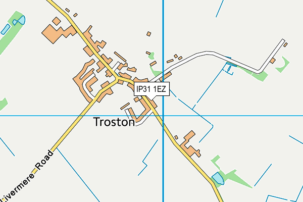 IP31 1EZ map - OS VectorMap District (Ordnance Survey)