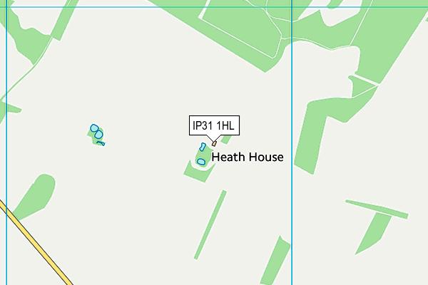 IP31 1HL map - OS VectorMap District (Ordnance Survey)