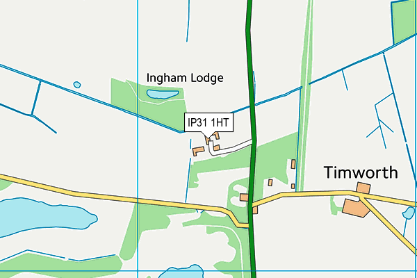 IP31 1HT map - OS VectorMap District (Ordnance Survey)