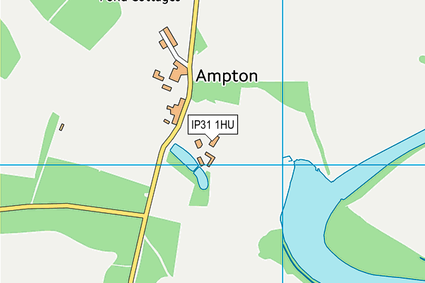 IP31 1HU map - OS VectorMap District (Ordnance Survey)