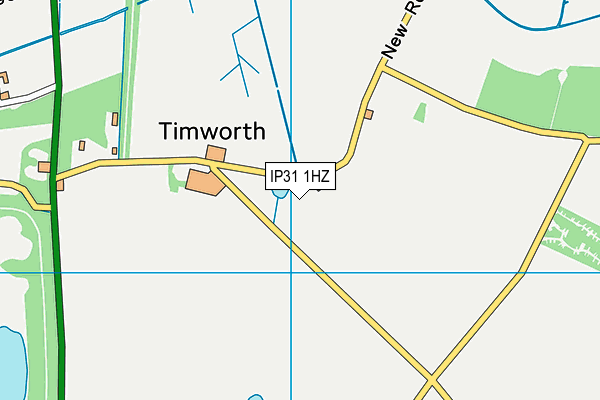 IP31 1HZ map - OS VectorMap District (Ordnance Survey)