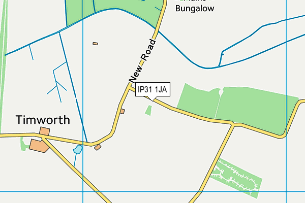 IP31 1JA map - OS VectorMap District (Ordnance Survey)