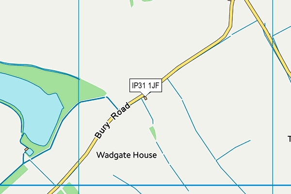 IP31 1JF map - OS VectorMap District (Ordnance Survey)