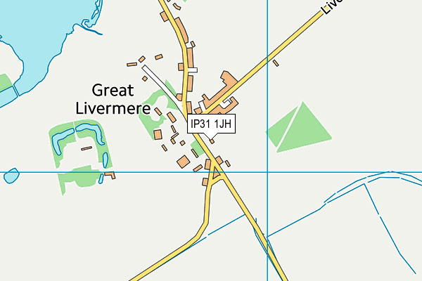 IP31 1JH map - OS VectorMap District (Ordnance Survey)