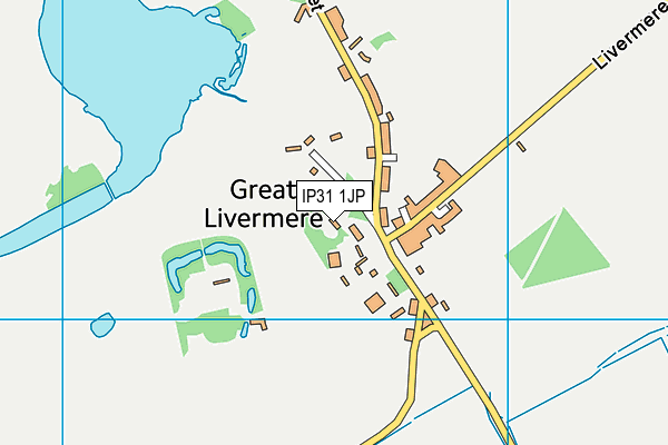 IP31 1JP map - OS VectorMap District (Ordnance Survey)