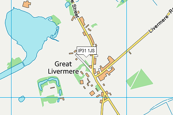 IP31 1JS map - OS VectorMap District (Ordnance Survey)