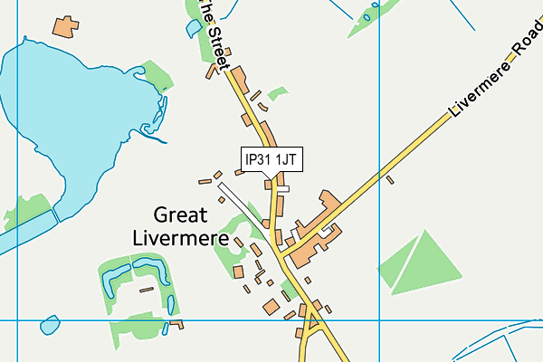 IP31 1JT map - OS VectorMap District (Ordnance Survey)