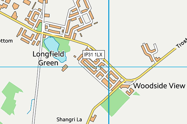 IP31 1LX map - OS VectorMap District (Ordnance Survey)