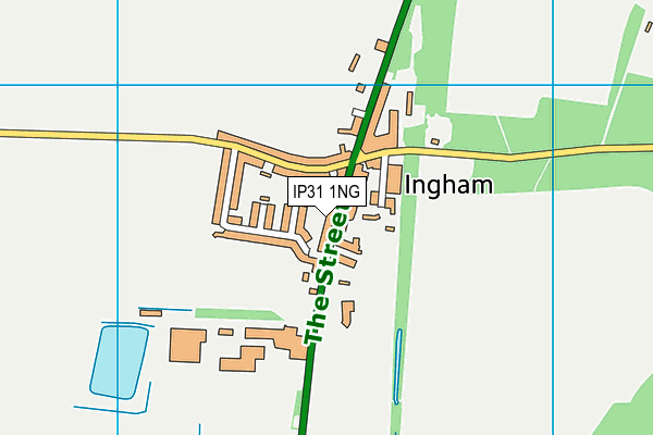 IP31 1NG map - OS VectorMap District (Ordnance Survey)