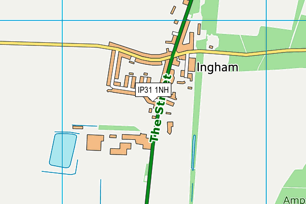 IP31 1NH map - OS VectorMap District (Ordnance Survey)