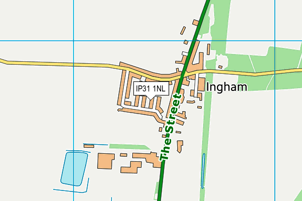 IP31 1NL map - OS VectorMap District (Ordnance Survey)