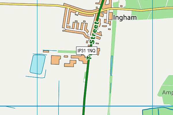IP31 1NQ map - OS VectorMap District (Ordnance Survey)