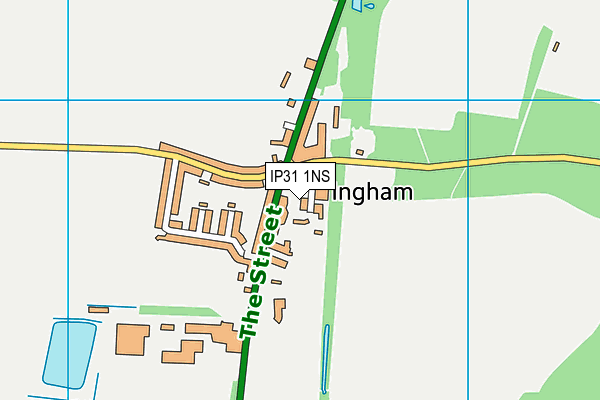 IP31 1NS map - OS VectorMap District (Ordnance Survey)