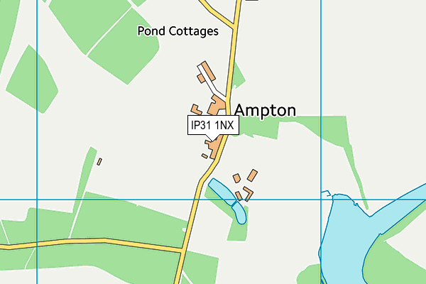 IP31 1NX map - OS VectorMap District (Ordnance Survey)