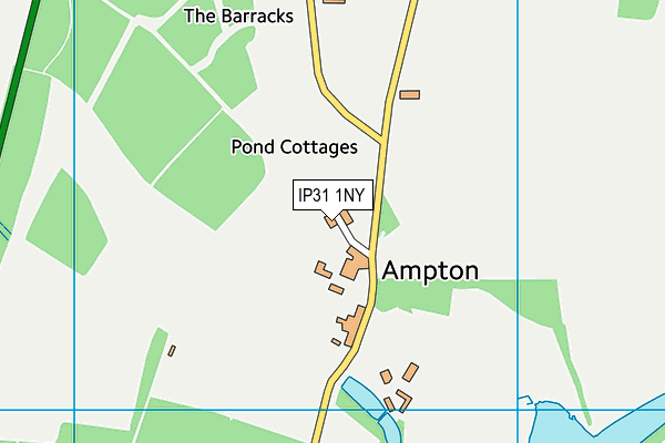 IP31 1NY map - OS VectorMap District (Ordnance Survey)