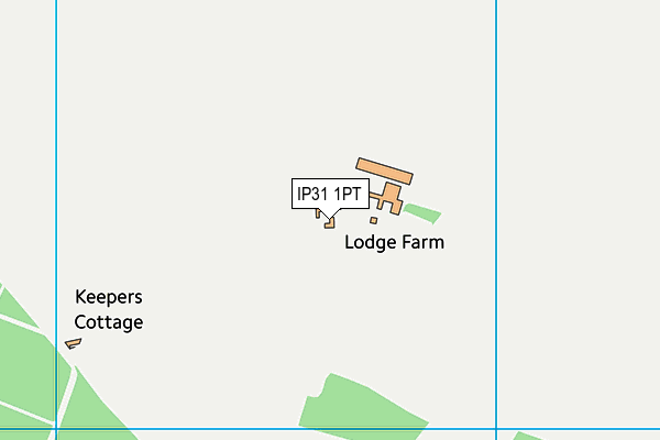 IP31 1PT map - OS VectorMap District (Ordnance Survey)