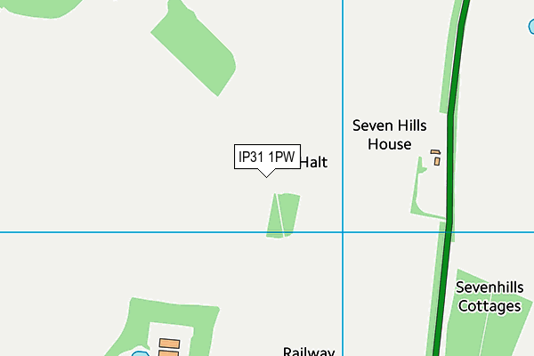 IP31 1PW map - OS VectorMap District (Ordnance Survey)
