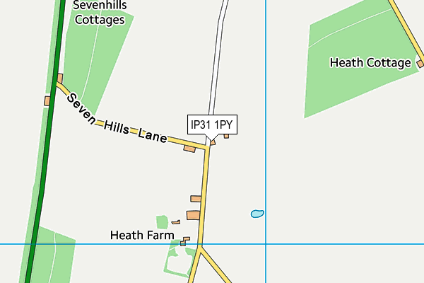 IP31 1PY map - OS VectorMap District (Ordnance Survey)